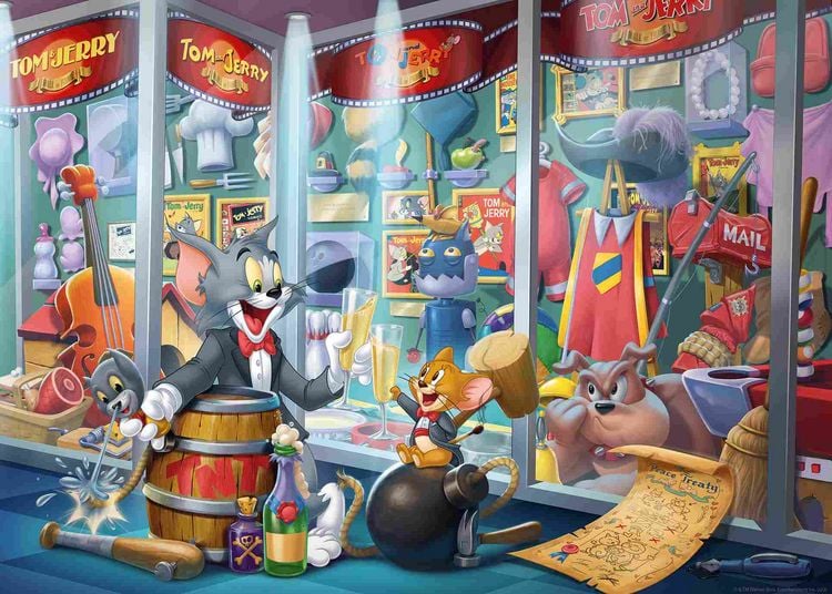 Produktbild: Erwachsenenpuzzle 1000 Teile - Tom & Jerry - Ruhmeshalle von Tom & Jerry