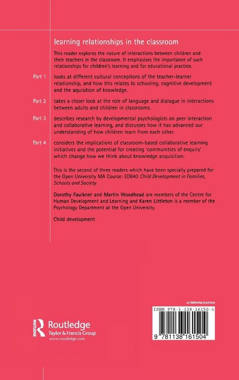 Produktbild: Learning Relationships in the Classroom
