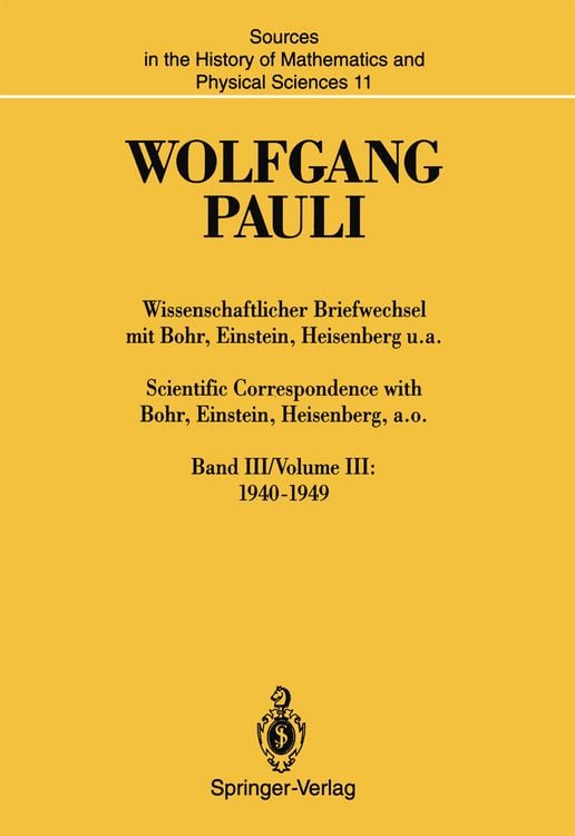 Produktbild: Wissenschaftlicher Briefwechsel mit Bohr, Einstein, Heisenberg u.a. / Scientific Correspondence with Bohr, Einstein, Heisenberg, a.o.