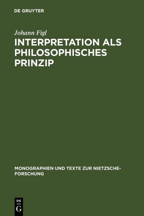 Produktbild: Interpretation als philosophisches Prinzip
