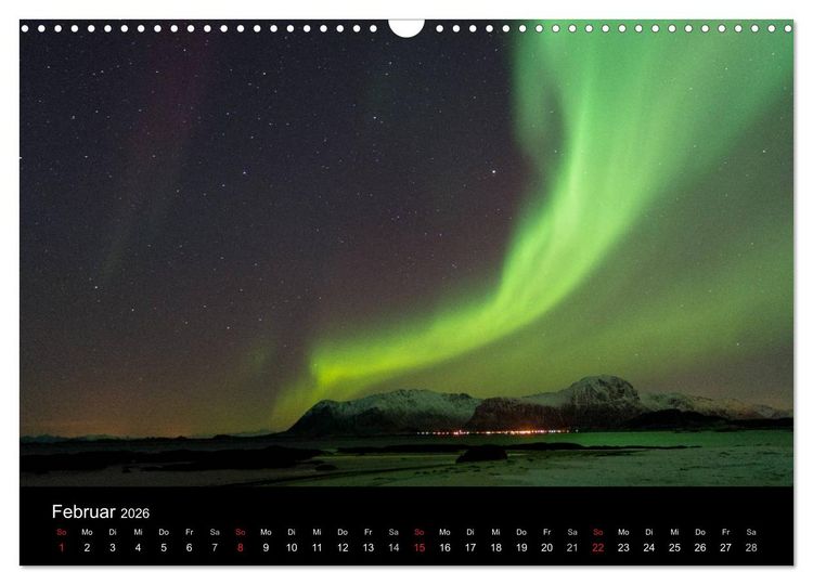 Produktbild: Skandinavien - Im Licht des Nordens (Wandkalender 2026 DIN A3 quer), CALVENDO Monatskalender
