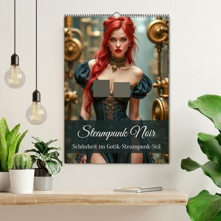 Produktbild: Steampunk Noir (Wandkalender 2026 DIN A2 hoch), CALVENDO Monatskalender