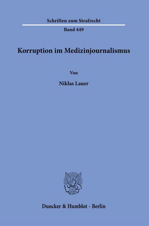 Produktbild: Korruption im Medizinjournalismus