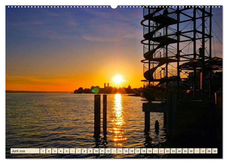 Produktbild: Bodensee - "Die D&ouml;rfer sind wie ein Garten ..." (Rainer Maria Rilke) (Wandkalender 2026 DIN A2 quer), CALVENDO Monatskalender