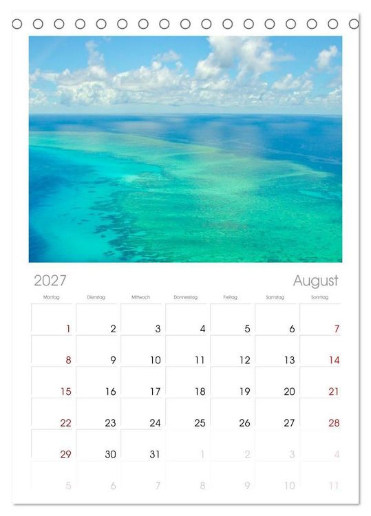 Produktbild: Faszination Australien - eine Traumreise (Tischkalender 2027 DIN A5 hoch), CALVENDO Monatskalender