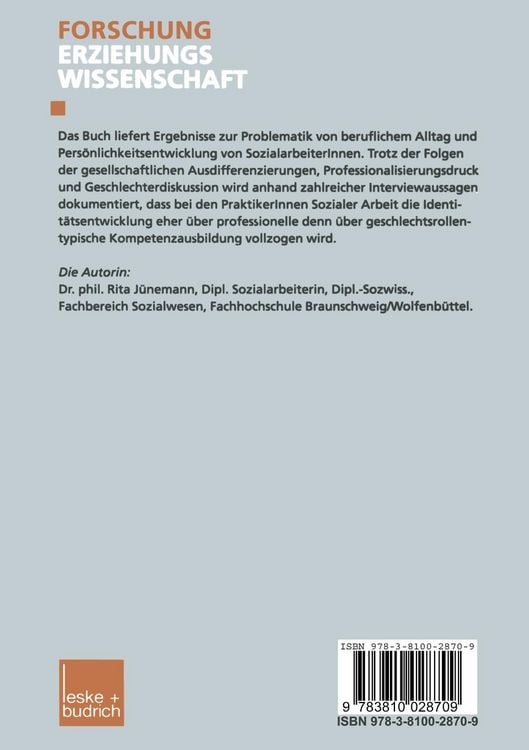 Produktbild: Geschlechtstypische Identit&auml;tsbildungsprozesse in der professionellen Sozialen Arbeit