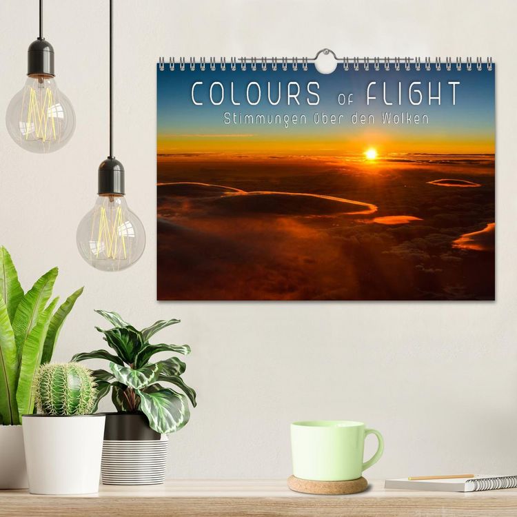 Produktbild: Colours of Flight - Stimmungen &uuml;ber den Wolken (Wandkalender 2026 DIN A4 quer), CALVENDO Monatskalender