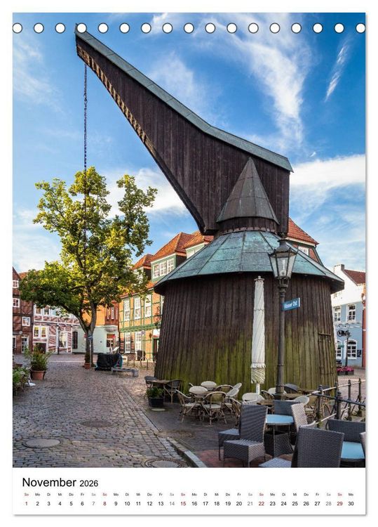 Produktbild: Hansestadt Stade - Historische Stadt an der Elbe (Tischkalender 2026 DIN A5 hoch), CALVENDO Monatskalender
