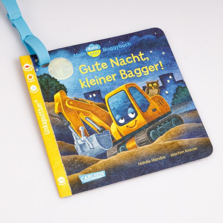 Produktbild: Baby Pixi (unkaputtbar) 138: Mein Baby-Pixi-Buggybuch: Gute Nacht, kleiner Bagger!