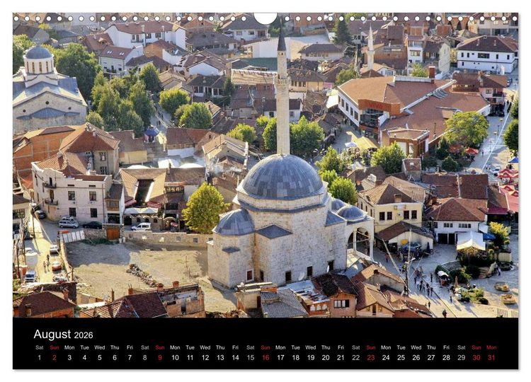 Produktbild: Monuments of Kosovo 2026 (Wall Calendar 2026 DIN A3 landscape), CALVENDO 12 Month Wall Calendar