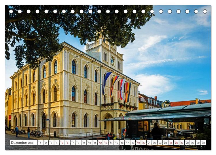 Produktbild: Kulturstadt Weimar - Stadt der Klassiker (Tischkalender 2026 DIN A5 quer), CALVENDO Monatskalender