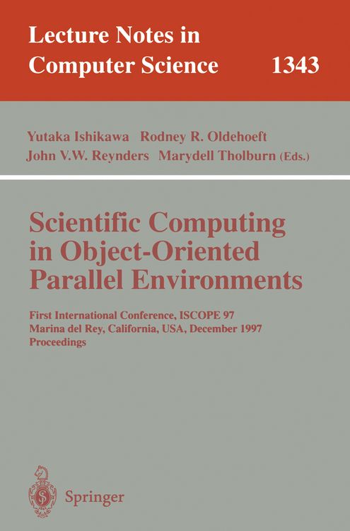 Produktbild: Scientific Computing in Object-Oriented Parallel Environments