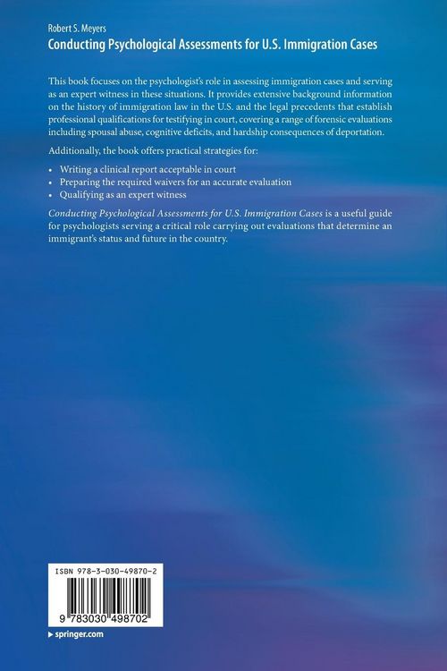 Produktbild: Conducting Psychological Assessments for U.S. Immigration Cases