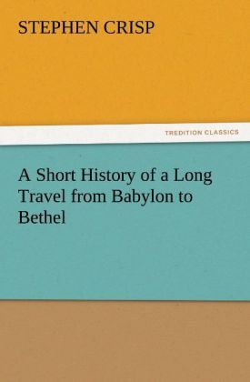 Produktbild: A Short History of a Long Travel from Babylon to Bethel