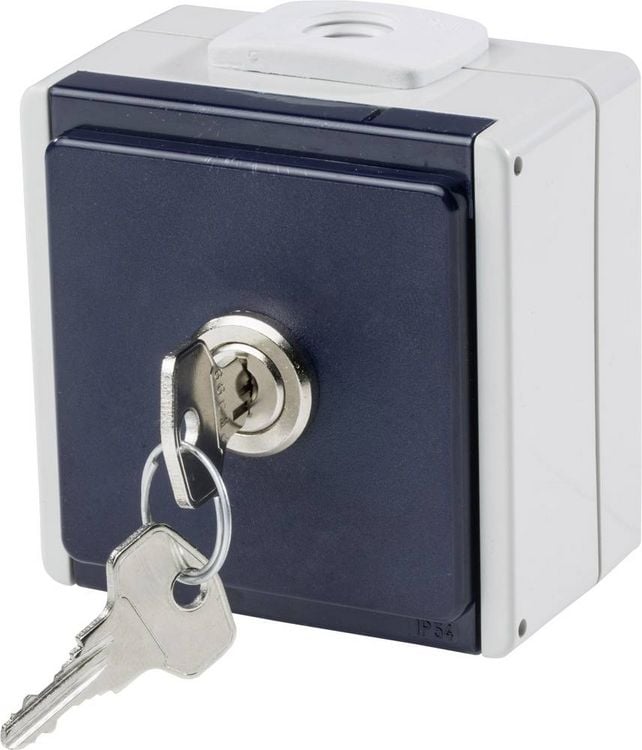Produktbild: AS Schwabe 62461 Aufputz-Steckdose abschlie&szlig;bar IP54 Grau