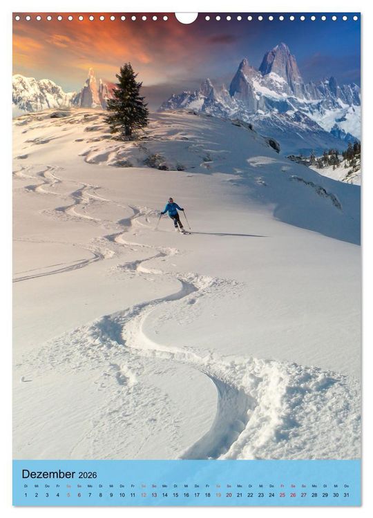 Produktbild: Endlich wieder Skifahren (Wandkalender 2026 DIN A3 hoch), CALVENDO Monatskalender