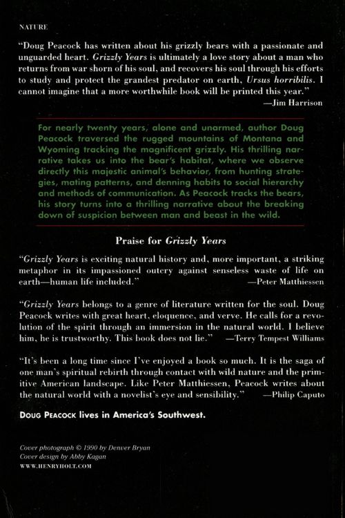 Produktbild: Grizzly Years