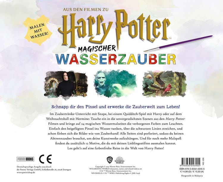 Produktbild: Aus den Filmen zu Harry Potter: Magischer Wasserzauber - Bring Farbe in die Zauberwelt!