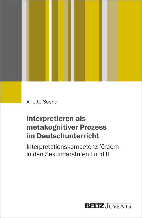 Produktbild: Interpretieren als metakognitiver Prozess im Deutschunterricht
