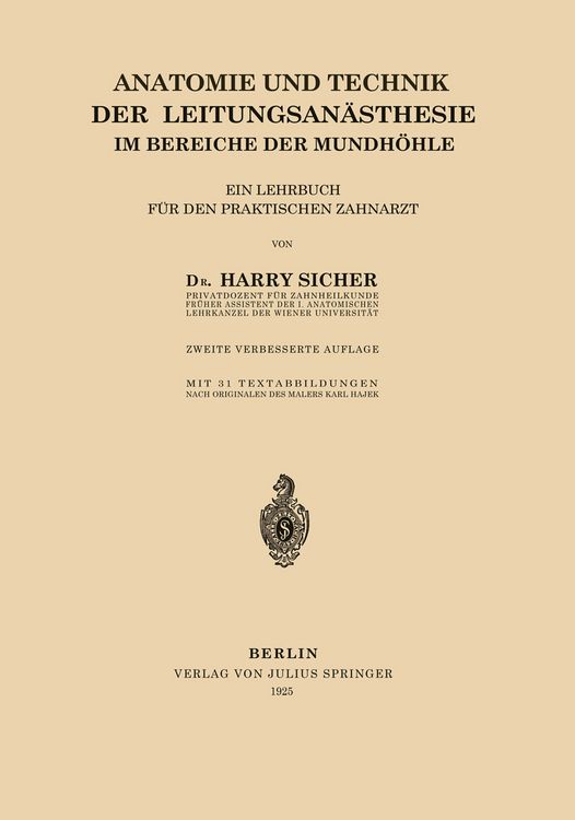 Produktbild: Anatomie und Technik der Leitungsan&auml;sthesie im Bereiche der Mundh&ouml;hle