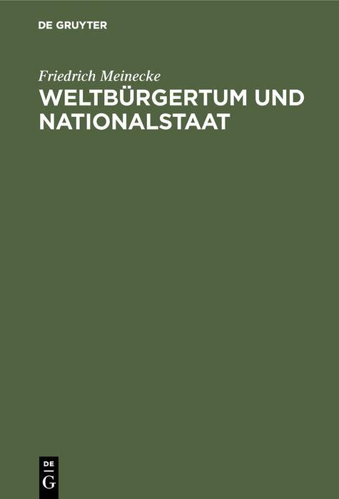 Produktbild: Weltb&uuml;rgertum und Nationalstaat