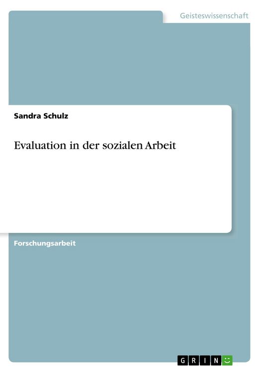 Produktbild: Evaluation in der sozialen Arbeit