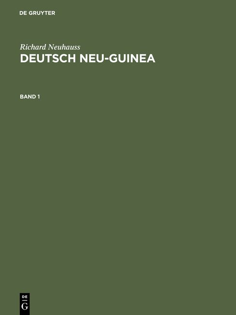 Produktbild: Deutsch Neu-Guinea. Band 1
