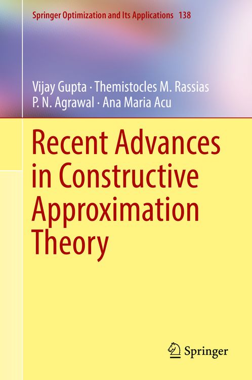 Produktbild: Recent Advances in Constructive Approximation Theory