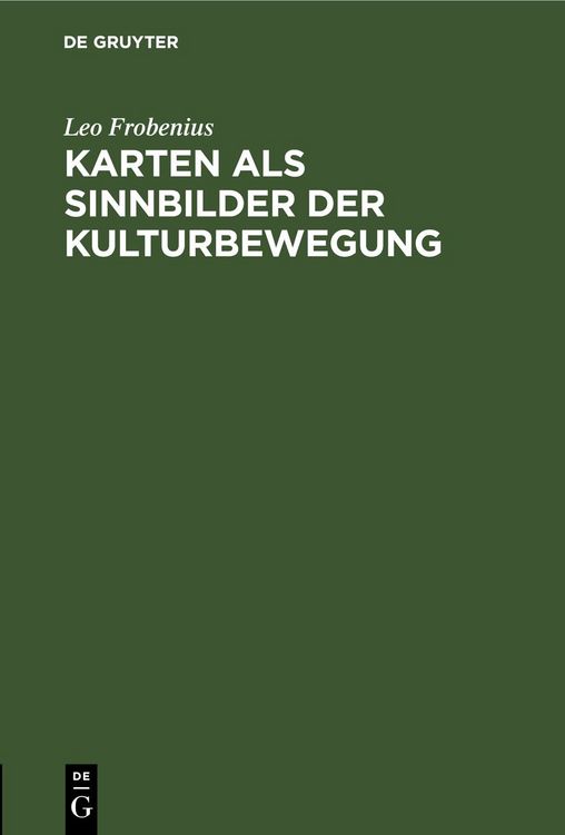 Produktbild: Karten als Sinnbilder der Kulturbewegung