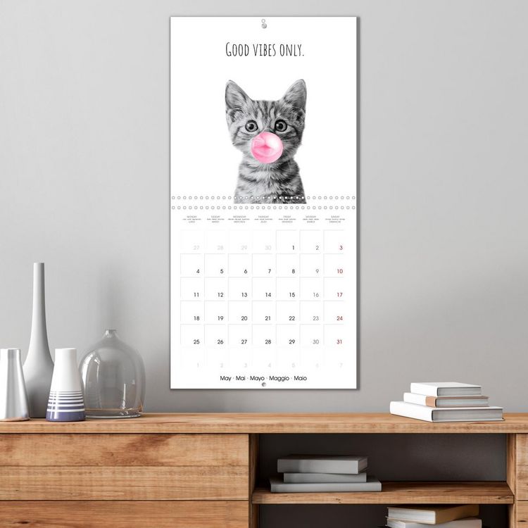 Produktbild: Purrfectly Cool Cats (Wall Calendar 2026 12 &times; 12 Inch) CALVENDO 12 Month Wall Calendar