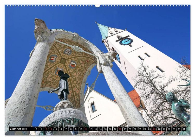 Produktbild: Kempten im Allg&auml;u, die &auml;lteste Stadt Deutschlands (hochwertiger Premium Wandkalender 2026 DIN A2 quer), Kunstdruck in Hochglanz