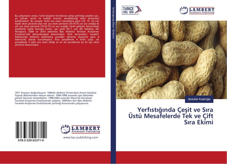 Produktbild: Yerf&iquest;st&iquest;&iquest;&iquest;nda &Ccedil;e&iquest;it ve S&iquest;ra &Uuml;st&uuml; Mesafelerde Tek ve &Ccedil;ift S&iquest;ra Ekimi