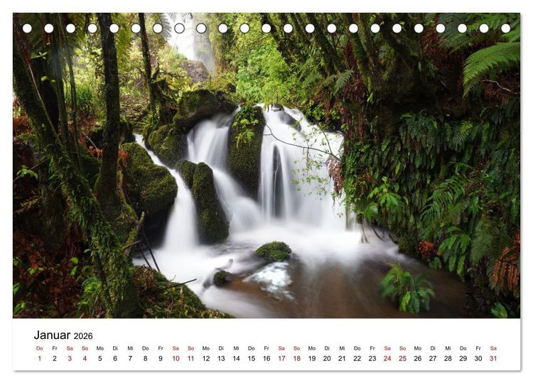 Produktbild: Neuseeland - Regionen Waikato und Bay of Plenty (Tischkalender 2026 DIN A5 quer), CALVENDO Monatskalender