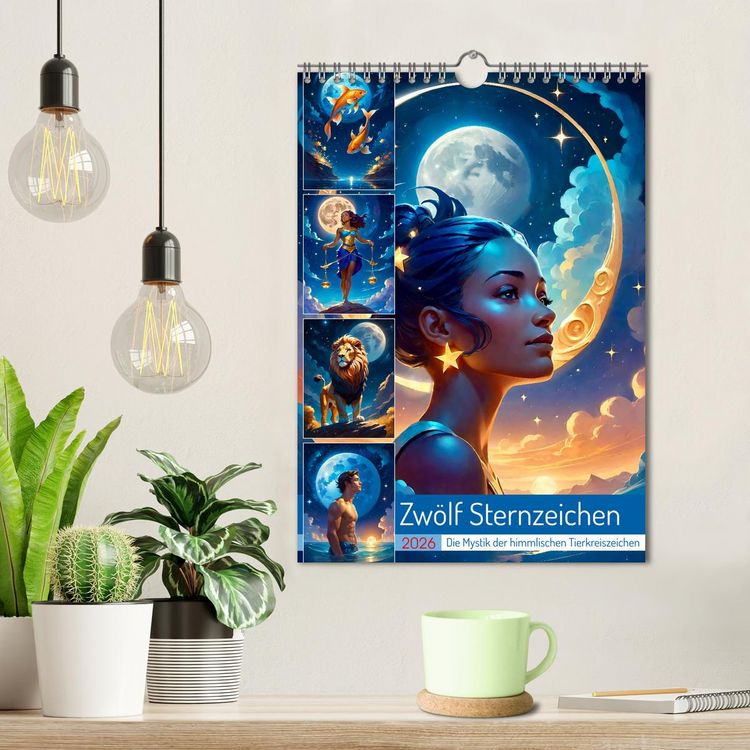 Produktbild: Zw&ouml;lf Sternzeichen (Wandkalender 2026 DIN A4 hoch), CALVENDO Monatskalender