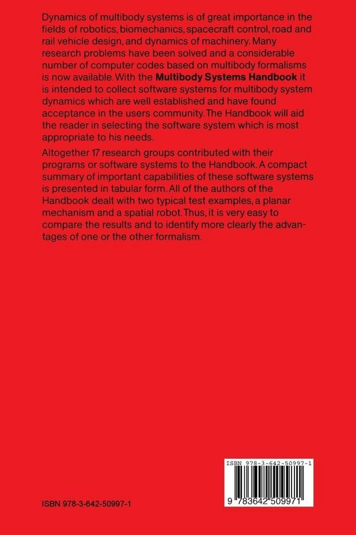 Produktbild: Multibody Systems Handbook