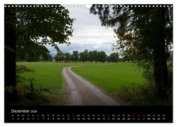 Produktbild: Jakobsweg M&uuml;nchen-Lindau (Wandkalender 2026 DIN A3 quer), CALVENDO Monatskalender