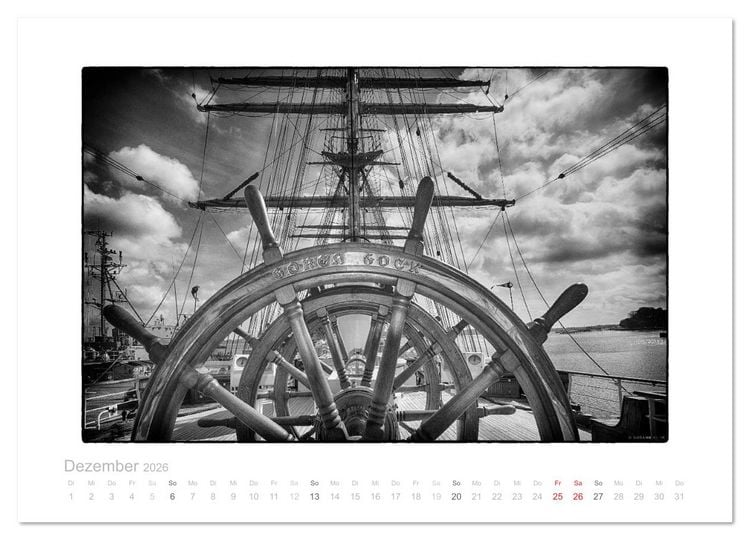 Produktbild: Gorch Fock - zeitlose Eindr&uuml;cke (Wandkalender 2026 DIN A4 quer), CALVENDO Monatskalender