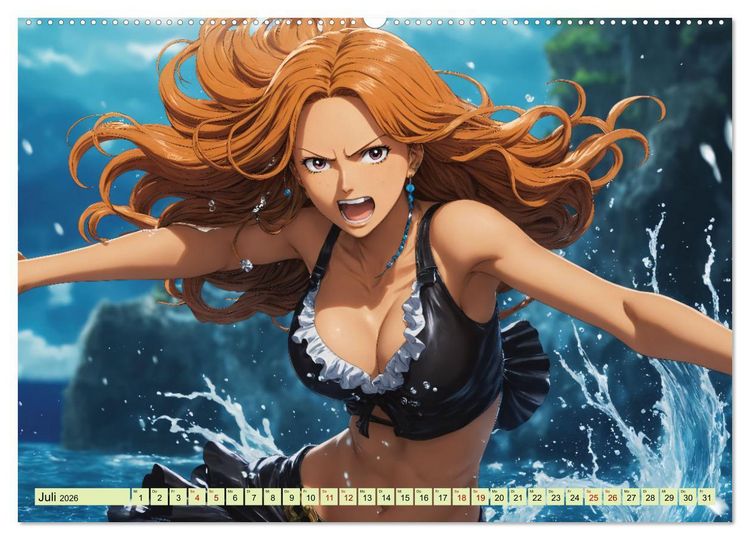 Produktbild: Anime Piraten - Waifu Edition (Wandkalender 2026 DIN A2 quer), CALVENDO Monatskalender