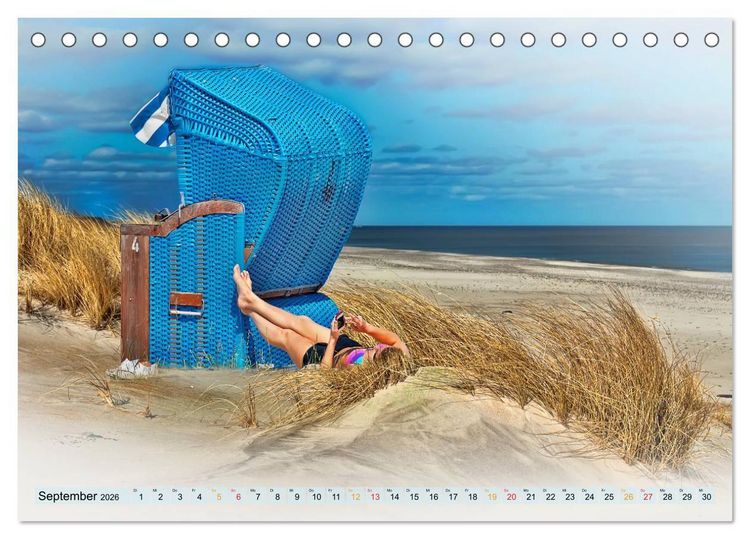 Produktbild: Strandvergn&uuml;gen - an Nordsee und Ostsee (Tischkalender 2026 DIN A5 quer), CALVENDO Monatskalender