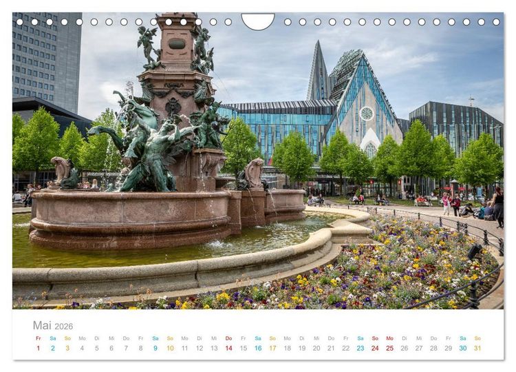 Produktbild: Leipzig - Spaziergang durch Epochen (Wandkalender 2026 DIN A4 quer), CALVENDO Monatskalender