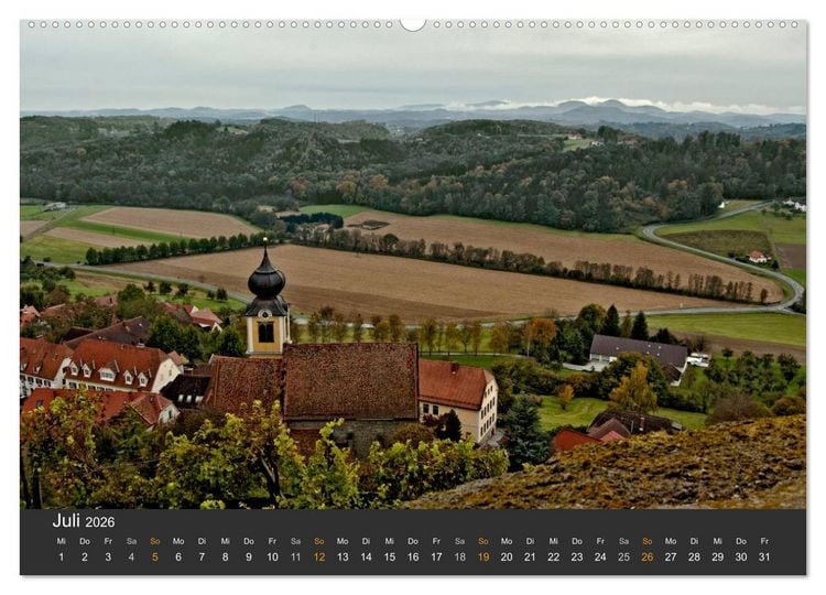 Produktbild: Die S&uuml;dsteirischen Weinstrasse (Wandkalender 2026 DIN A2 quer), CALVENDO Monatskalender