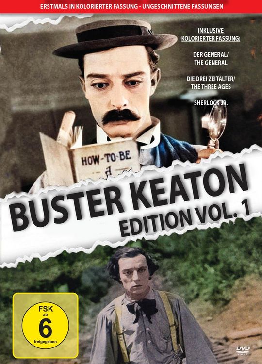 Produktbild: Buster Keaton Edition Vol. 1 - in Farbe - Buster Keaton Edition Vol. 1 - in Farbe [3er DVD SET]