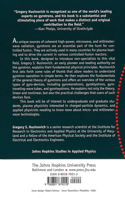 Produktbild: Introduction to the Physics of Gyrotrons