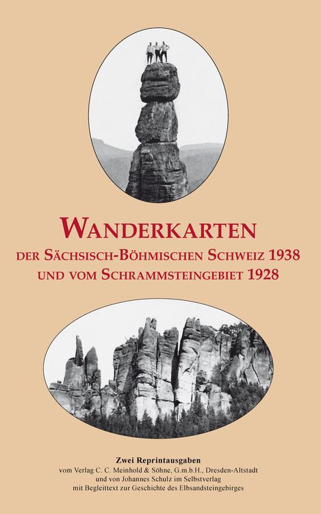 Produktbild: Wanderkarten der S&auml;chsisch-B&ouml;hmischen Schweiz 1938 und vom Schrammsteingebiet 1928
