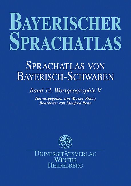 Produktbild: Sprachatlas von Bayerisch-Schwaben (SBS) / Wortgeographie V