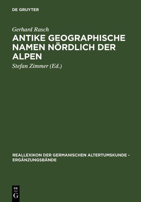 Produktbild: Antike geographische Namen n&ouml;rdlich der Alpen