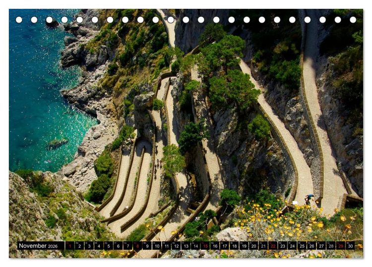 Produktbild: Kampanien &ndash; Capri und der Cilento (Tischkalender 2026 DIN A5 quer), CALVENDO Monatskalender