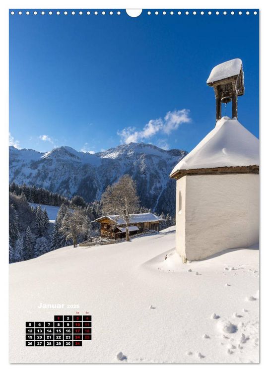 Produktbild: Leichte Wanderziele um Oberstdorf (Wandkalender 2026 DIN A3 hoch), CALVENDO Monatskalender