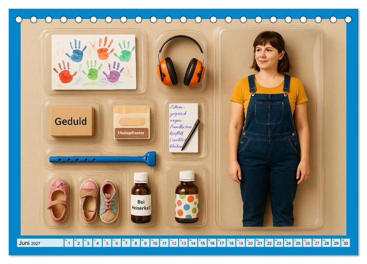 Produktbild: Einmal Traumjob bitte - zum Mitnehmen (Tischkalender 2027 DIN A5 quer), CALVENDO Monatskalender