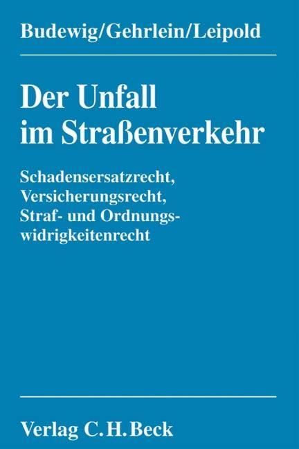 Produktbild: Budewig, K: Unfall im Stra&szlig;enverkehr